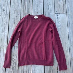AG Adriano Goldschmied Burgundy Cashmere Sweater